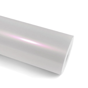 Diamond Starry White to Red Glossy Car Wrap Film PET Vinyl Color Change