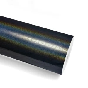 Rainbow Laser Black Car Wrap Vinyl Holographic PET Film