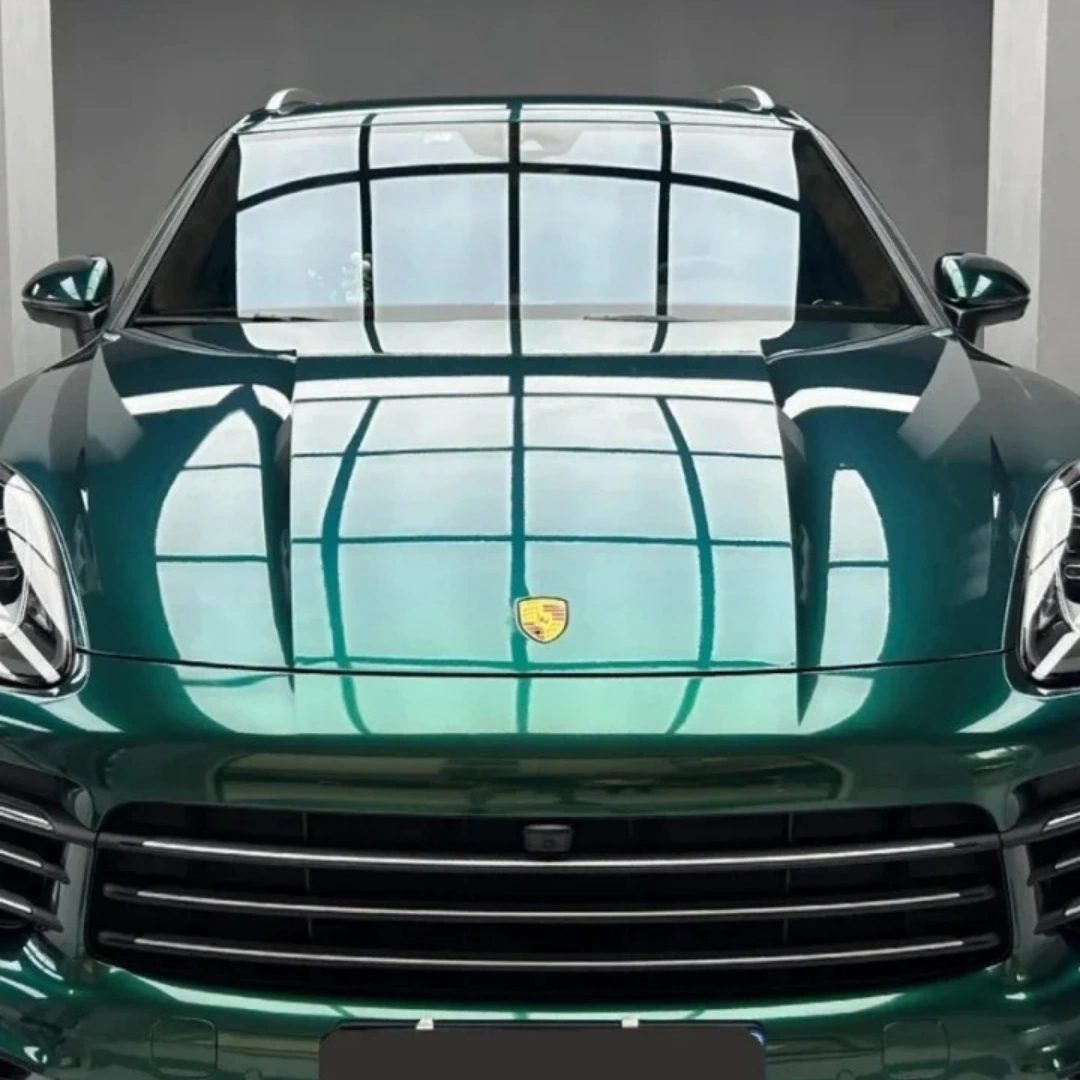 Royal Metallic Green Car Wrap Vinyl – Gloss Green PET Car Film - Image 7