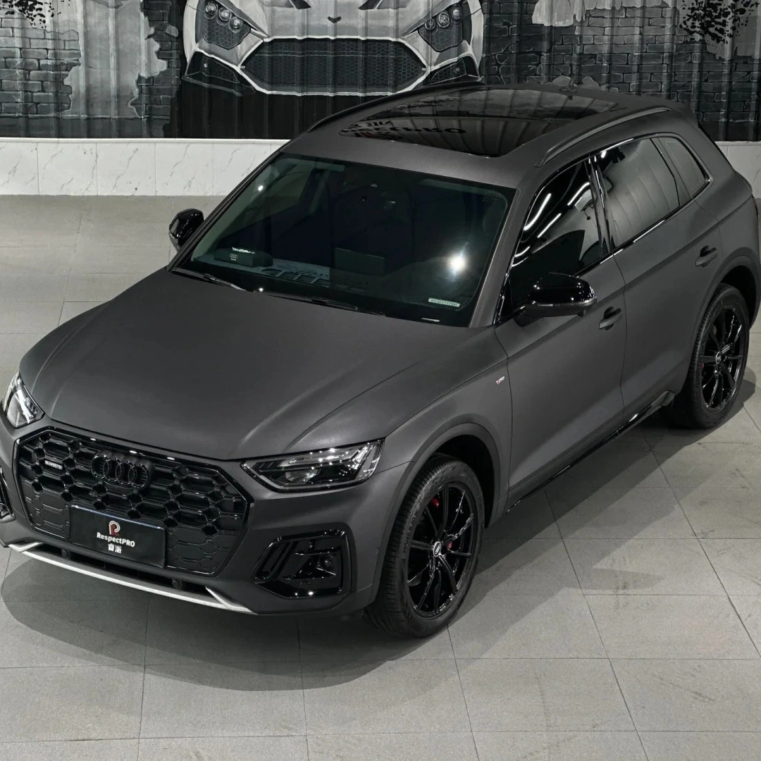 Satin Matte Black Car Wrap Film – TINTWAVE Stealth PET Car Vinyl Wrap - Image 2