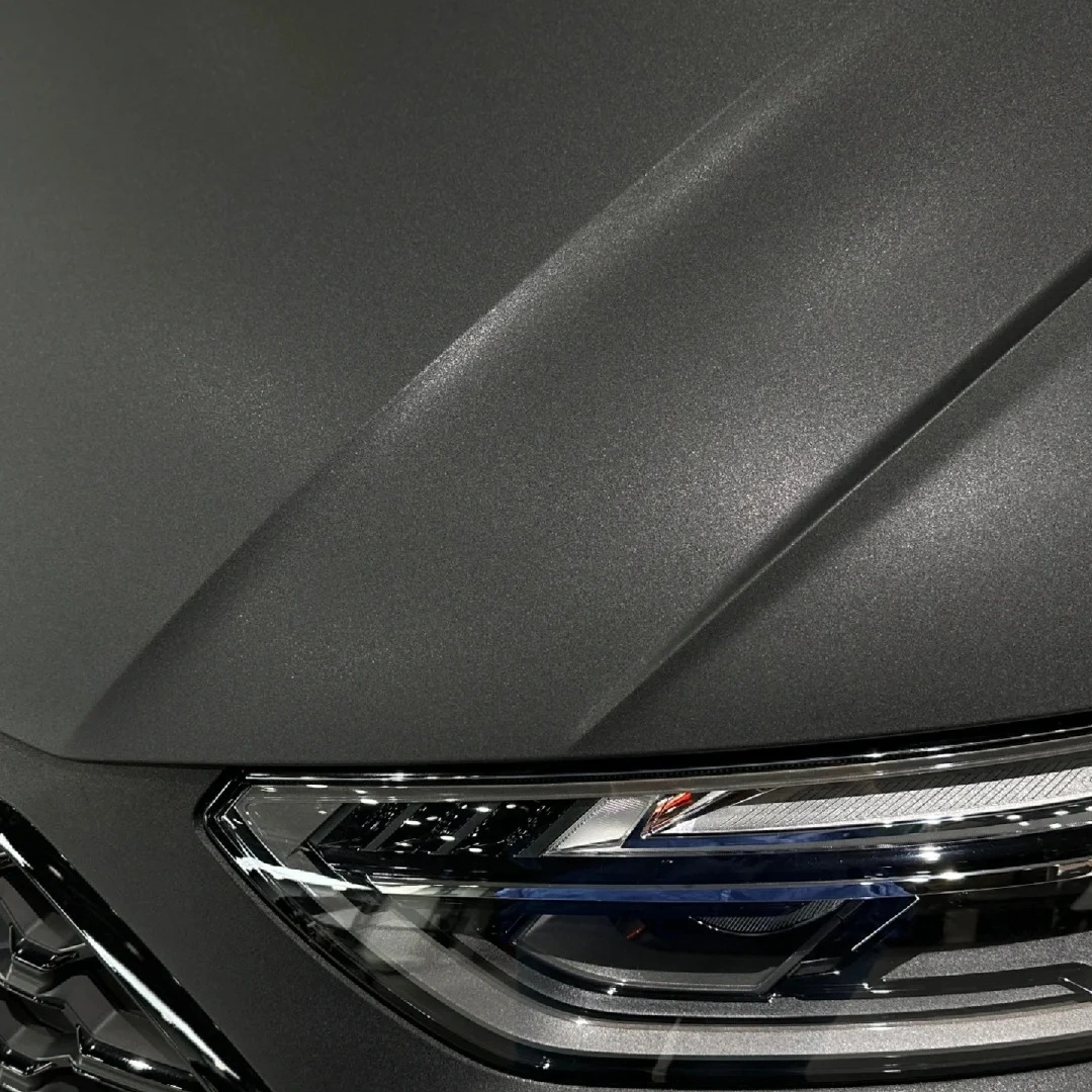 Satin Matte Black Car Wrap Film – TINTWAVE Stealth PET Car Vinyl Wrap - Image 4