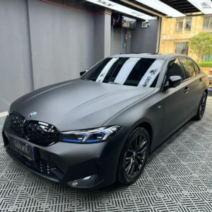 satin ceramic black car wrap (1)