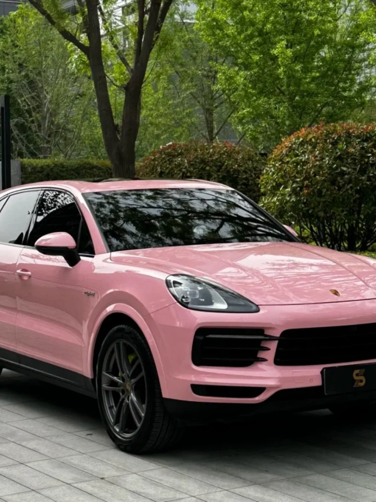 Crystal Sakura Pink Glossy Car Wrap Film (9)