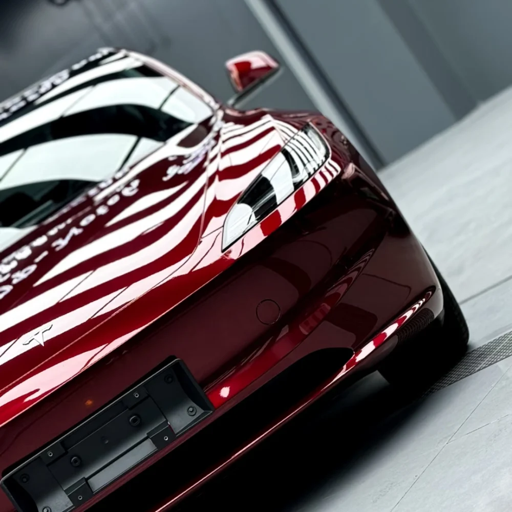 Liquid Dragon Blood Red Car Wrap Film – Gloss Metallic Vinyl (3)