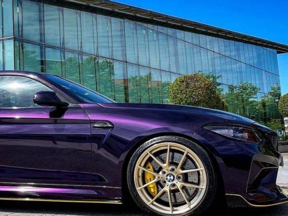 Midnight Purple Car Wrap Film Gloss Metallic Vinyl (1)